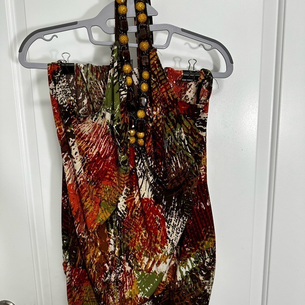 Dots halter style top Size 2X